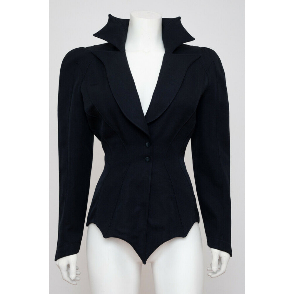 Thierry Mugler vintage vampire web suit jacket